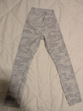lululemon athletica Light Gray Camo High-Rise Leggings